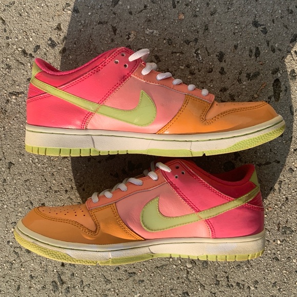 Nike Shoes - Nike Dunk Low ‘Light Melon/Citron/Bright Peach/Vivid Pink’, women’s 8/youth 6.5